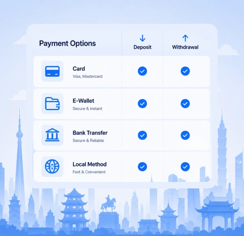 1xBet payment methods Mongolia deposit withdrawal options table generic rows